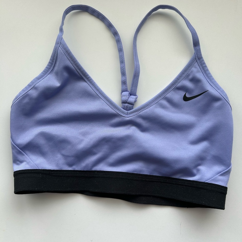 Niki Sport Bra Trio - Nike Women's Sports Bra - White, Gray, and Purple size M - Picture 2 of 11